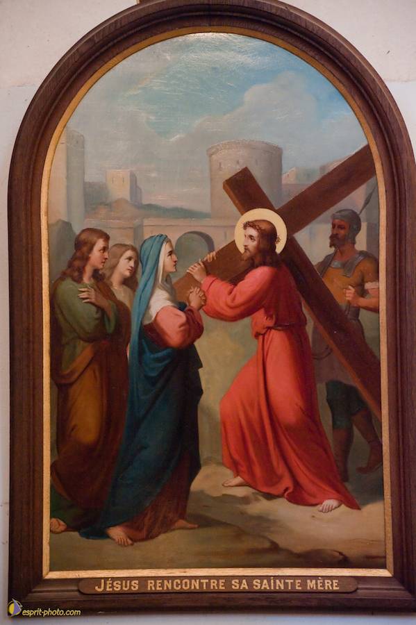 Nom de l'image : D30096296a_(c)Norbert-JUNG — Description :  Chemin de croix à l'église de la Ferté Vidame (28300)